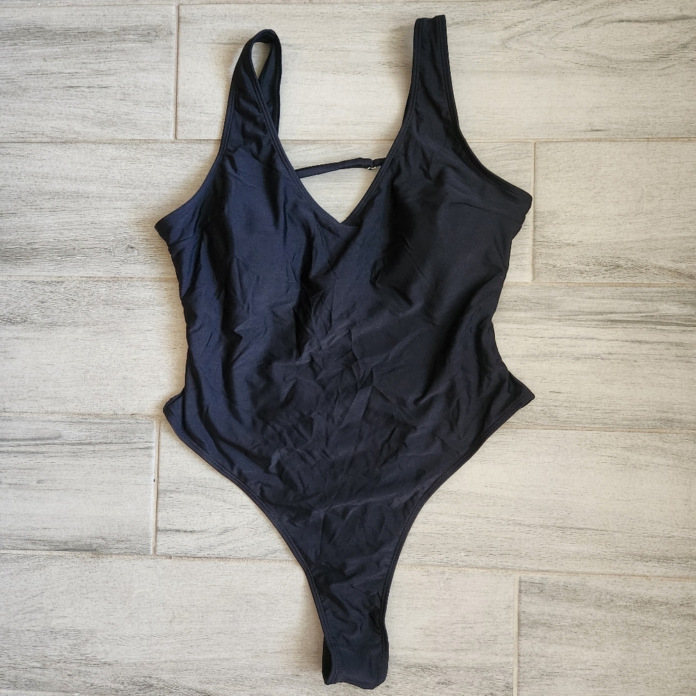 Women's Black One-Piece Swimsuit